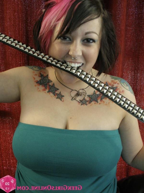 15P Pierced nerdy geek girl