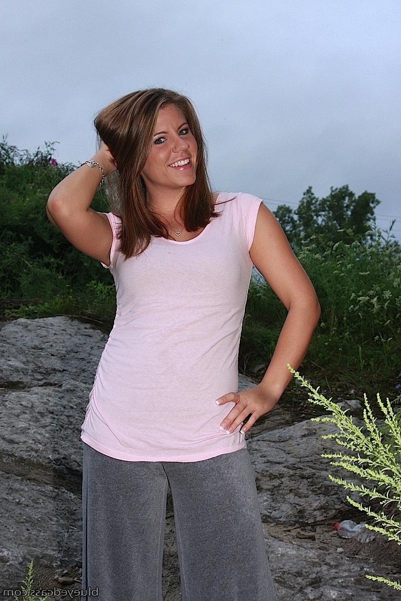 15P Brunette teen tease Cass