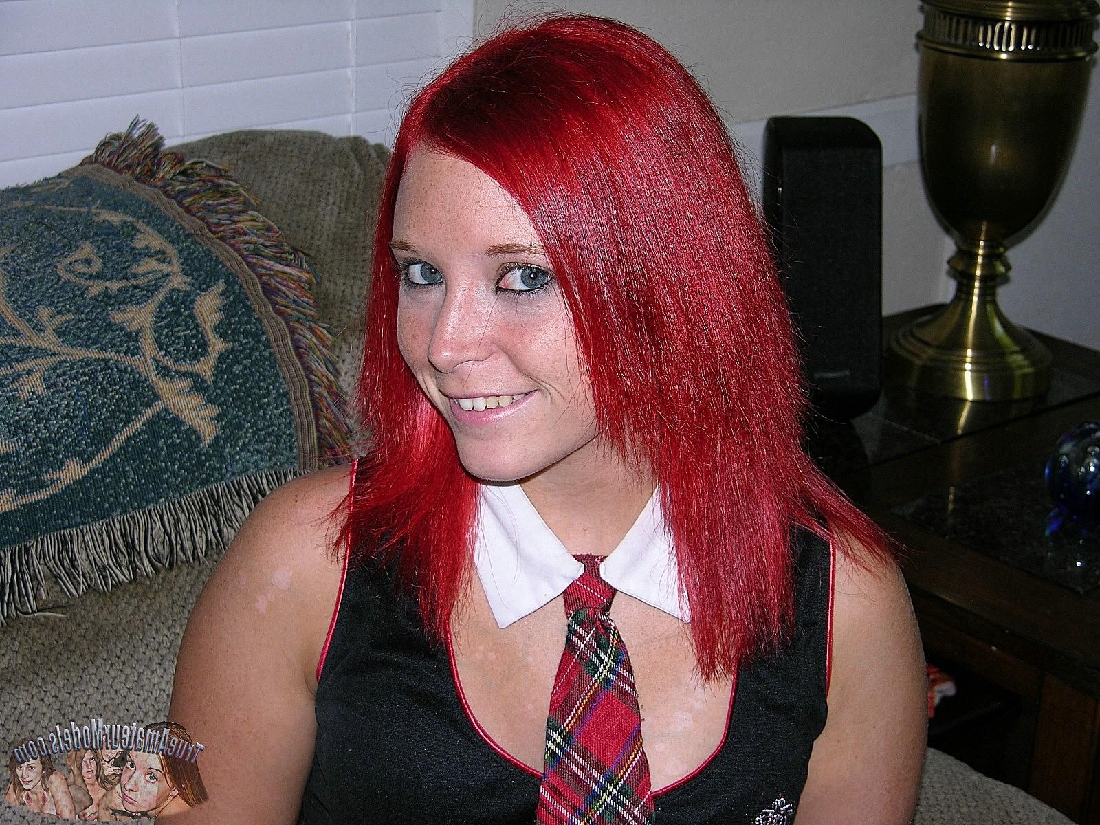 10P 18 Year Old Amateur Redhead Teen Models Nude &amp;amp; Shows Tiny Tits