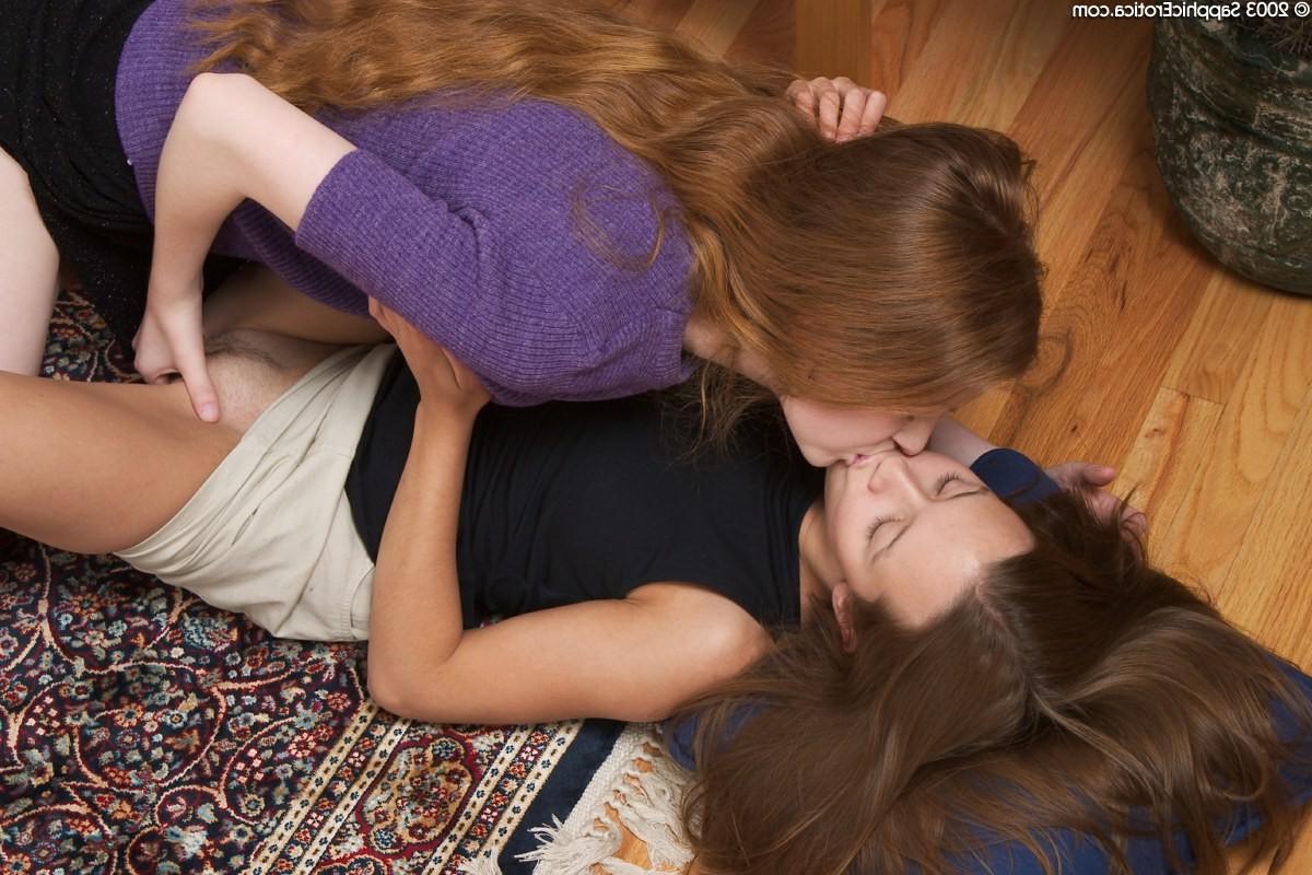 19P Domino playing teens slip one inside pussy