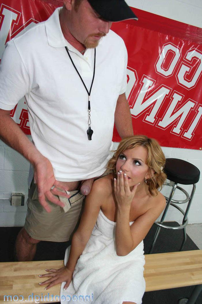 13P Naughty teen blonde schoolgirl has a load shot on her pretty