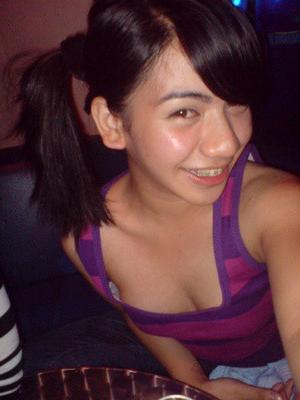 15P Asian teen girlfriends posing for the camera