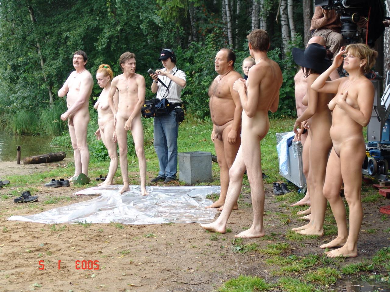 15P Amateur swinging nudists show off the goods in public