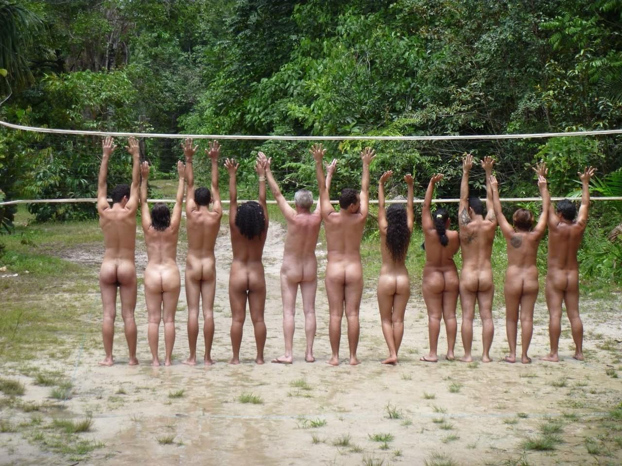 15P Amateur swinging nudists show off the goods in public