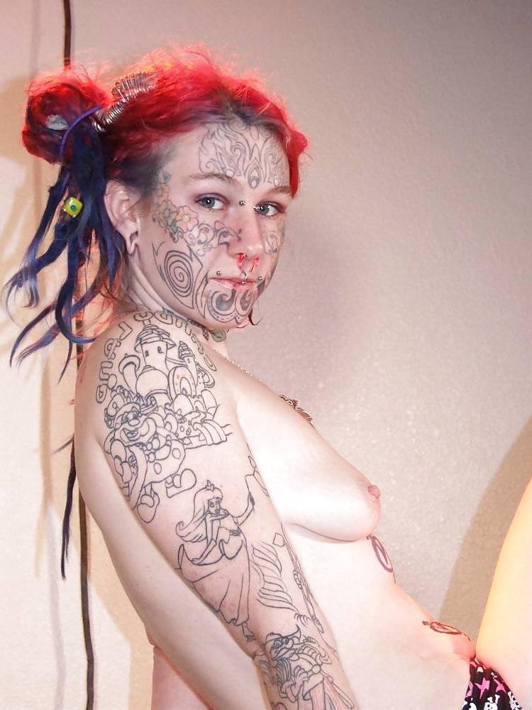 16P extremely tattooed ladies