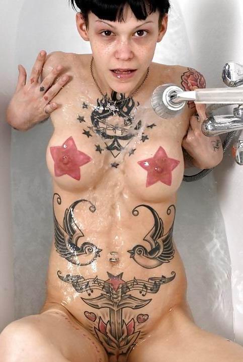 16P extremely tattooed ladies