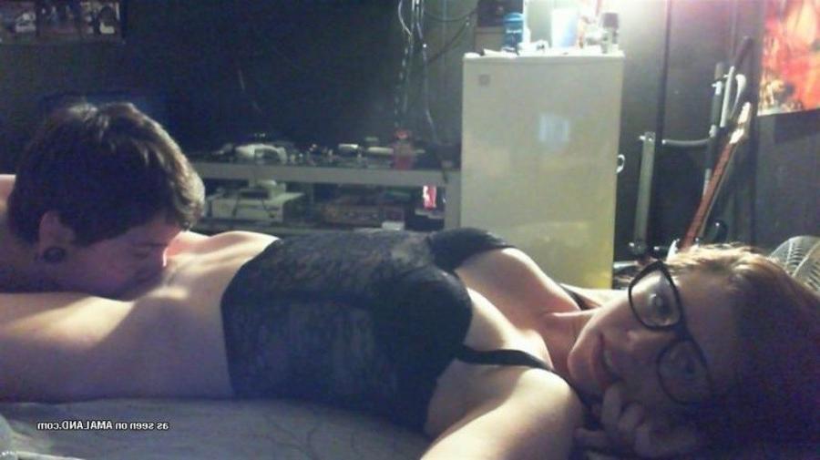 11P Horny wild amateur nerdy cocksucking gf gets her cunt licked