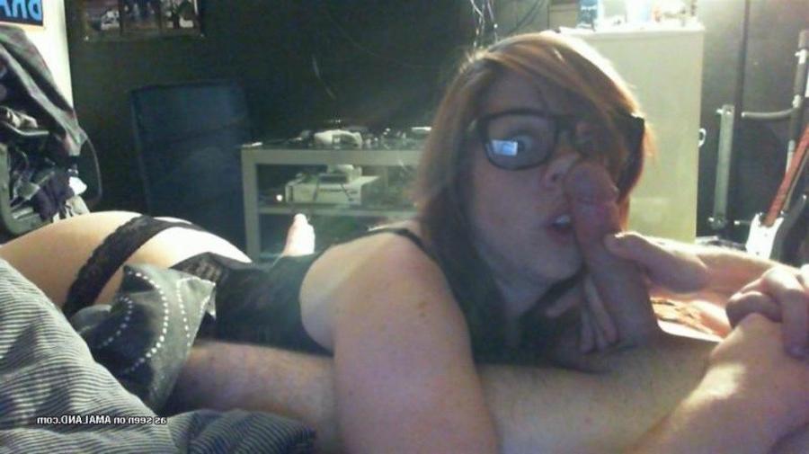 11P Horny wild amateur nerdy cocksucking gf gets her cunt licked