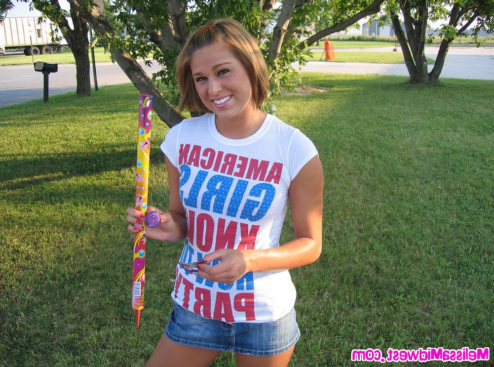15P Melissa Midwest lighting fireworks and flashing in public