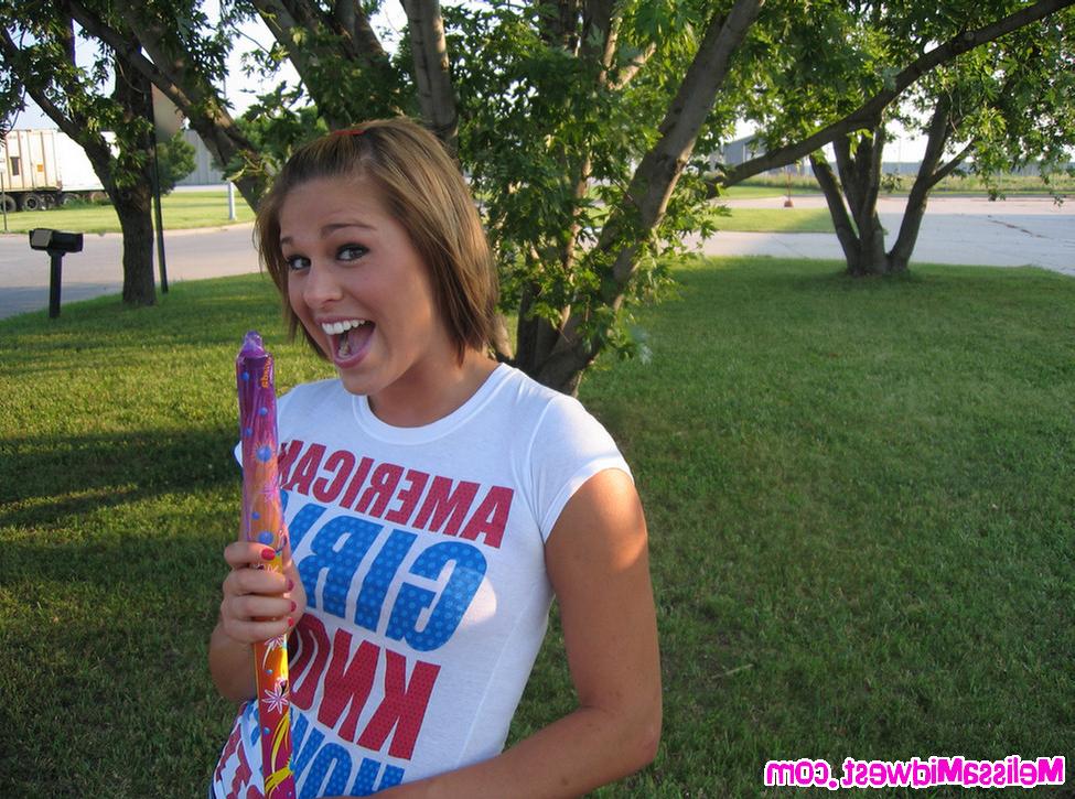 15P Melissa Midwest lighting fireworks and flashing in public
