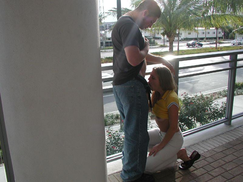 20P Sexy blond gets a boost to ride stud on the face.