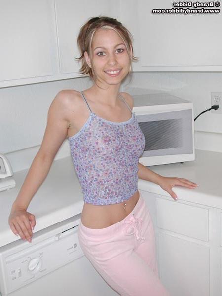 15P Brandy Didder strips in the kitchen!