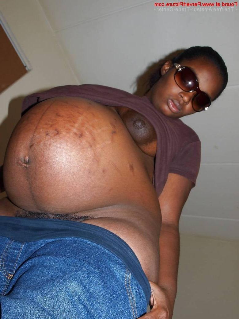 16P Old black ebony chubby old ladies with bog boobs