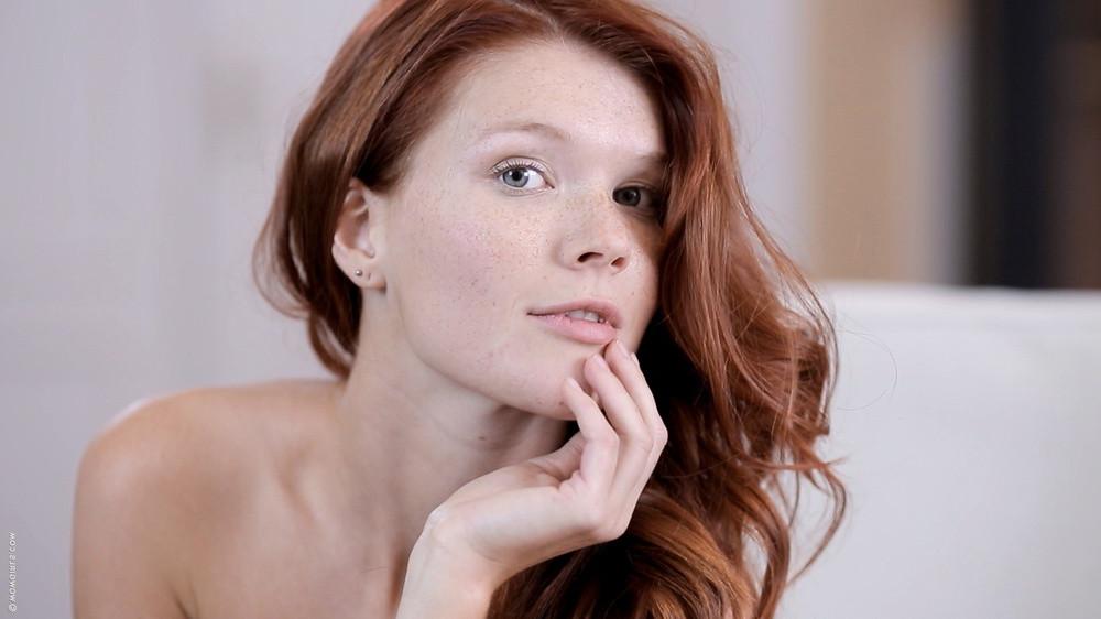 15P Sexy redhead with tan lines