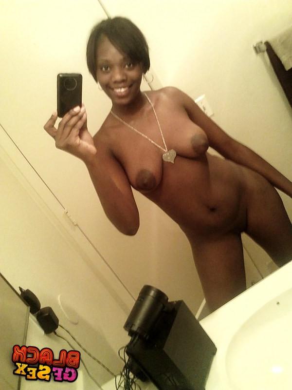 12P Sexy black girls show off their round tits