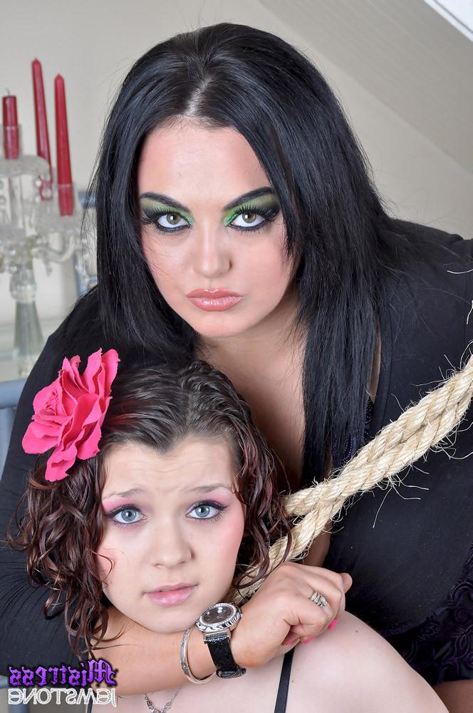 15P Mistress Jemstone milks Candys lactating tits and spanks ass