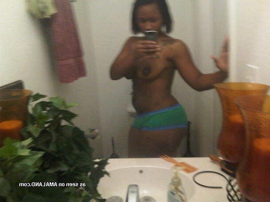 15P Ebony Girlfriends Self Shot Mirror Flashing Perky Tits And Hot Black Asses