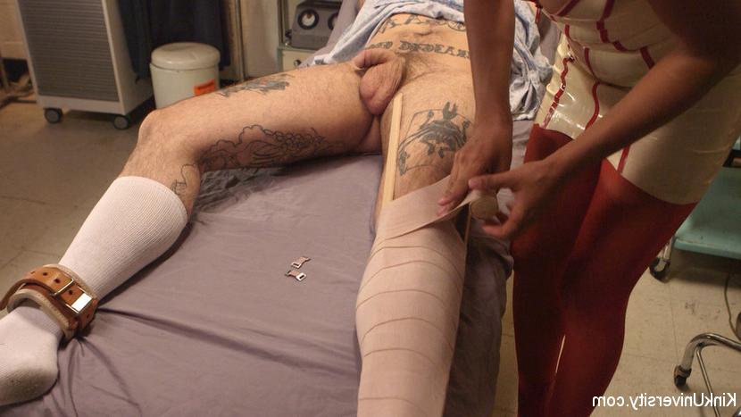 15P Latex nurse Daisy Ducati and Ruckus give you a peek into kinky m