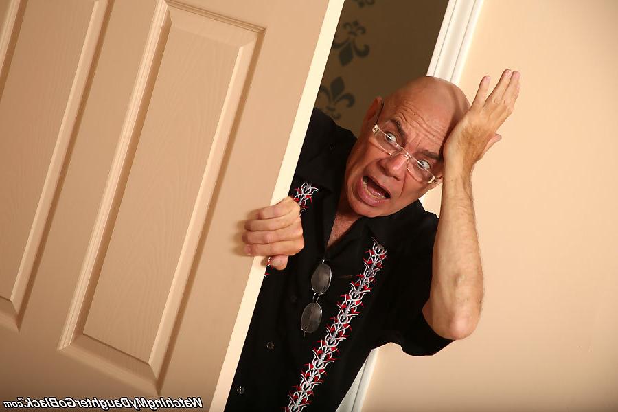 15P Karina Lynn fucks her black lover in front of her Dad