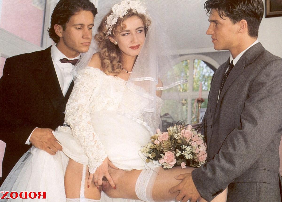 12P Wife double fucked at wedding in retro porn pics