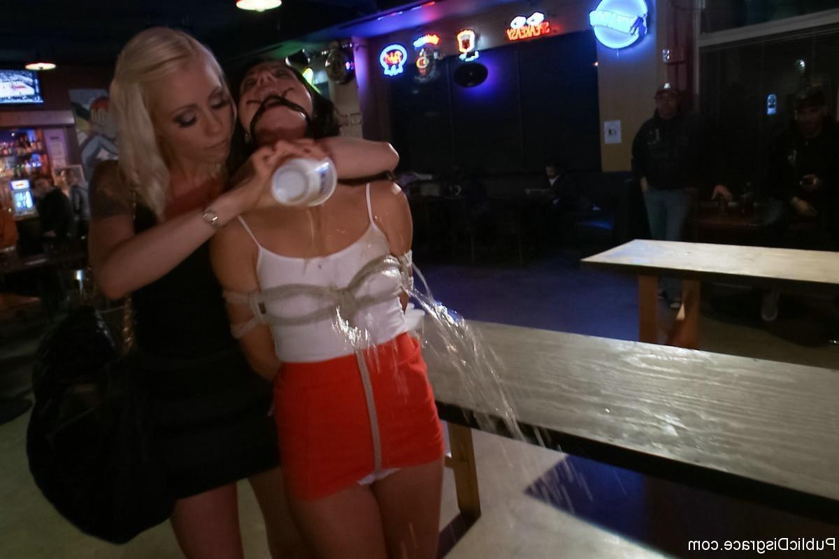 23P Smoking hot Brunette Humiliated and Fucked in Public