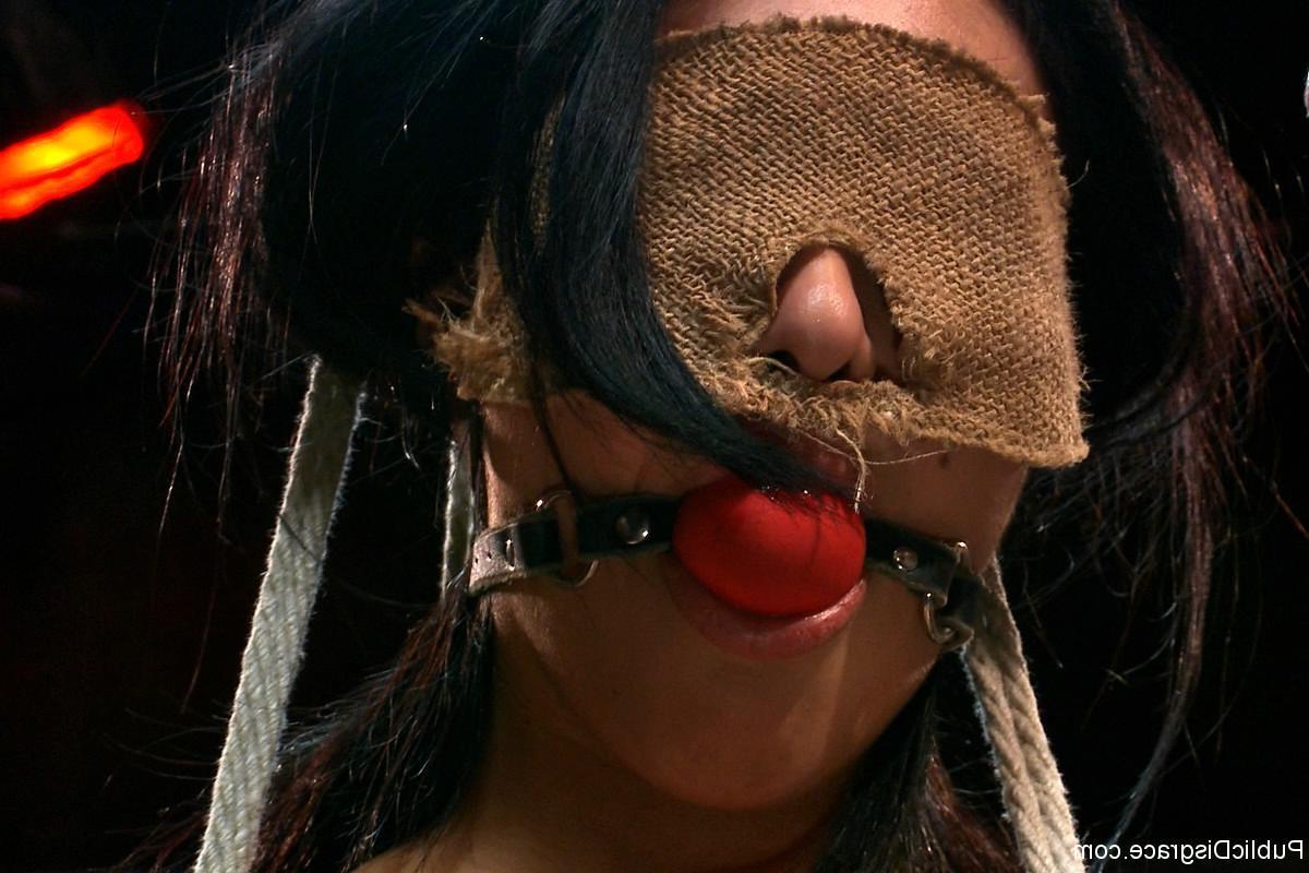 24P Babe gets tied and anal fisted and fucked in public