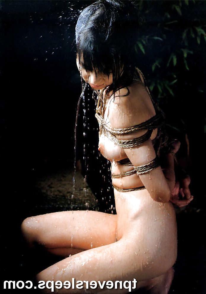 14P Hogtied Japanese in sensational shower