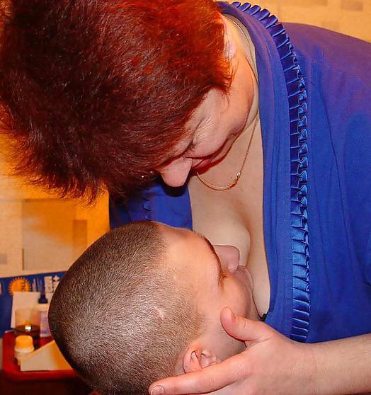 20P Matures loves to give breast to young guys III
