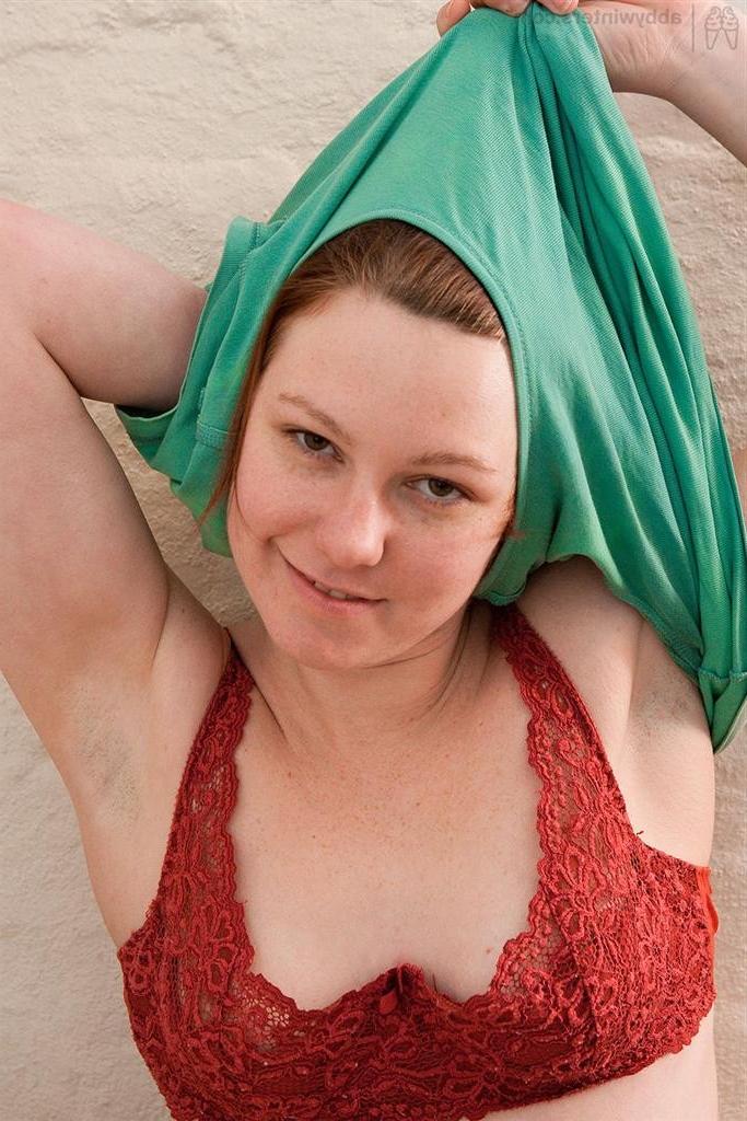 16P Real amateur redhead teen stripping out of her bra and panties