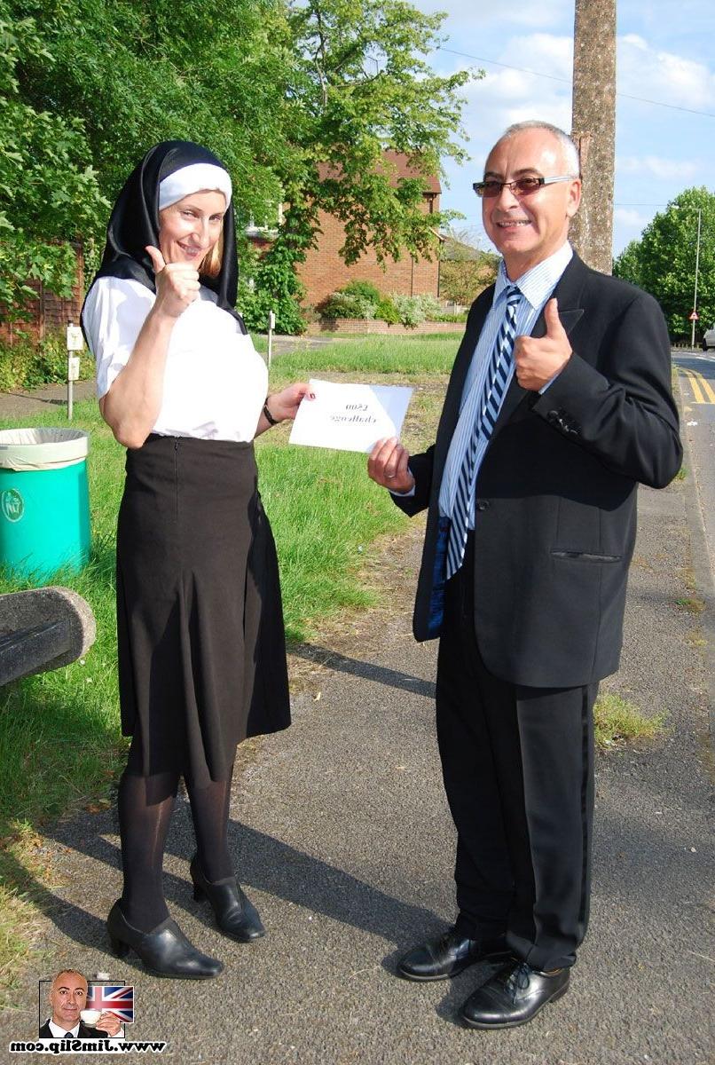 15P Filthy British nun fucked hard by the horny senior Jimslip