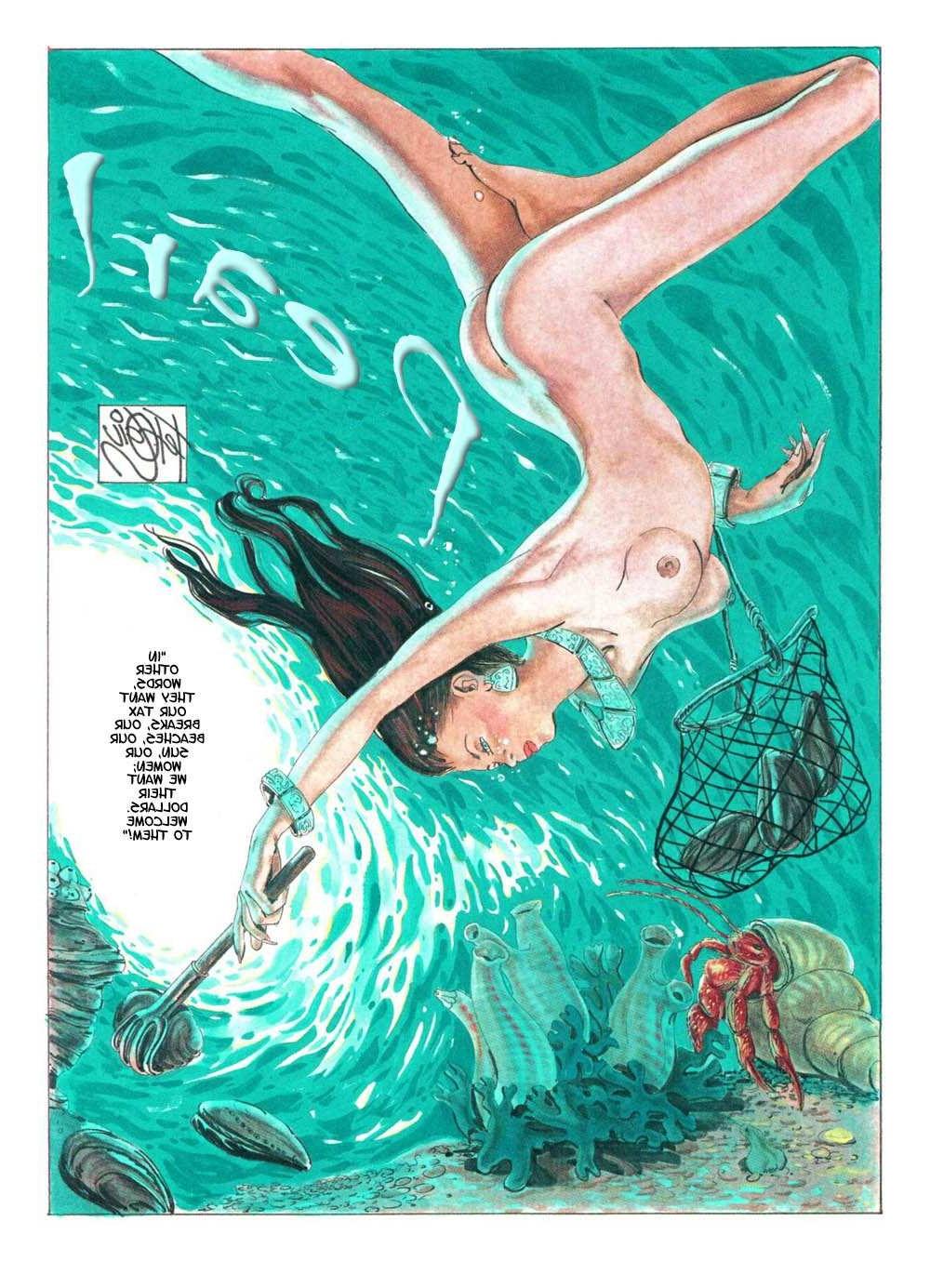 15P Fetisch-Comics mit großen Schwänzen