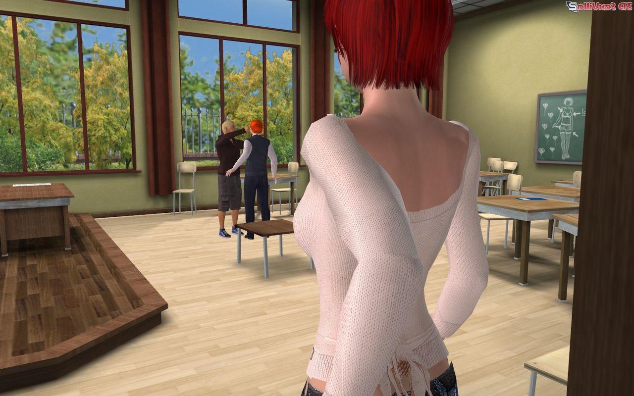 16P Classroom fight ends wiht a blowjob for the bully