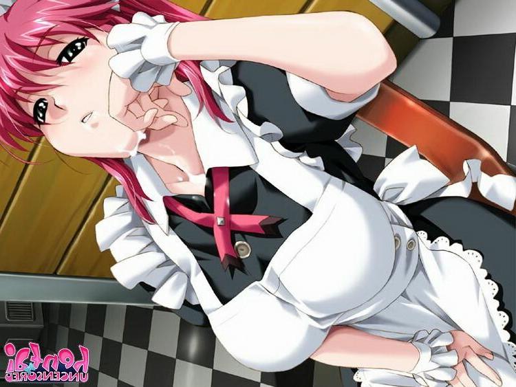 15P Amazingly hentai maid teasing a stud with her giant knockers