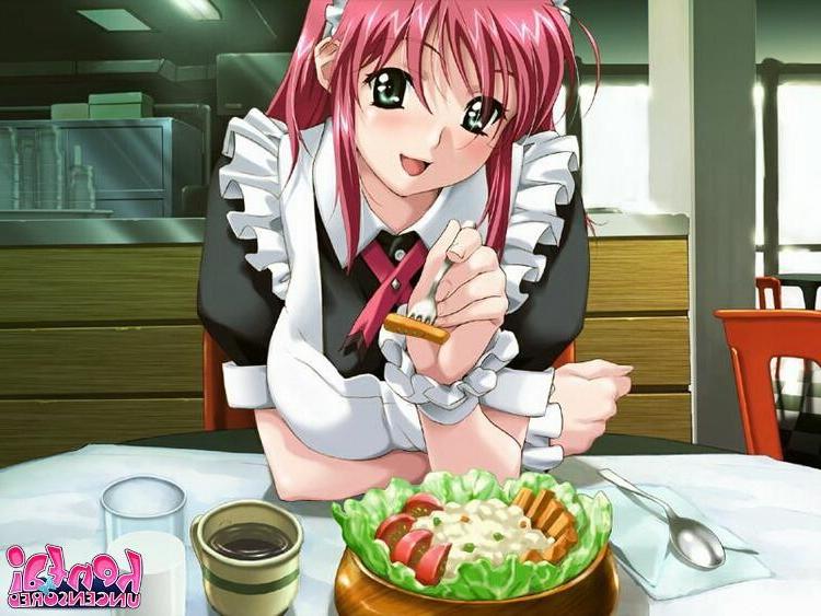 15P Amazingly hentai maid teasing a stud with her giant knockers