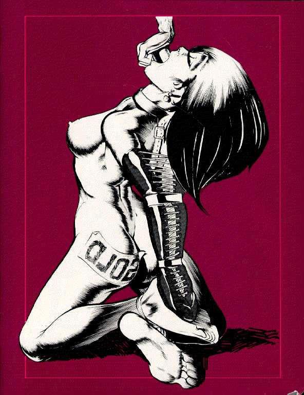 15P classic female bondage art and rope fetish drawings