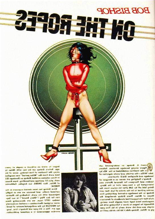 15P classic female bondage art and rope fetish drawings