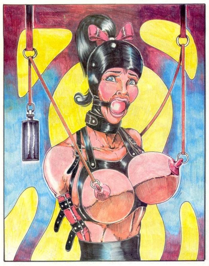 15P nipple rings pulled until she screams