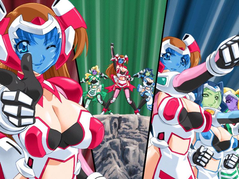 18P Busty heroines battling big nipple suction cups and sex aliens