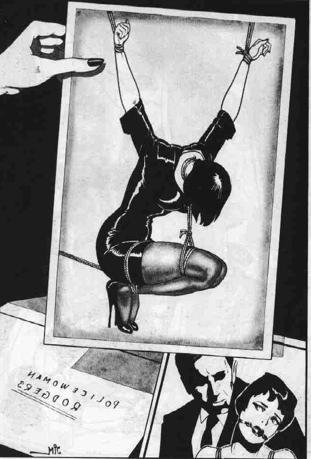15P classic insane female rope bondage art