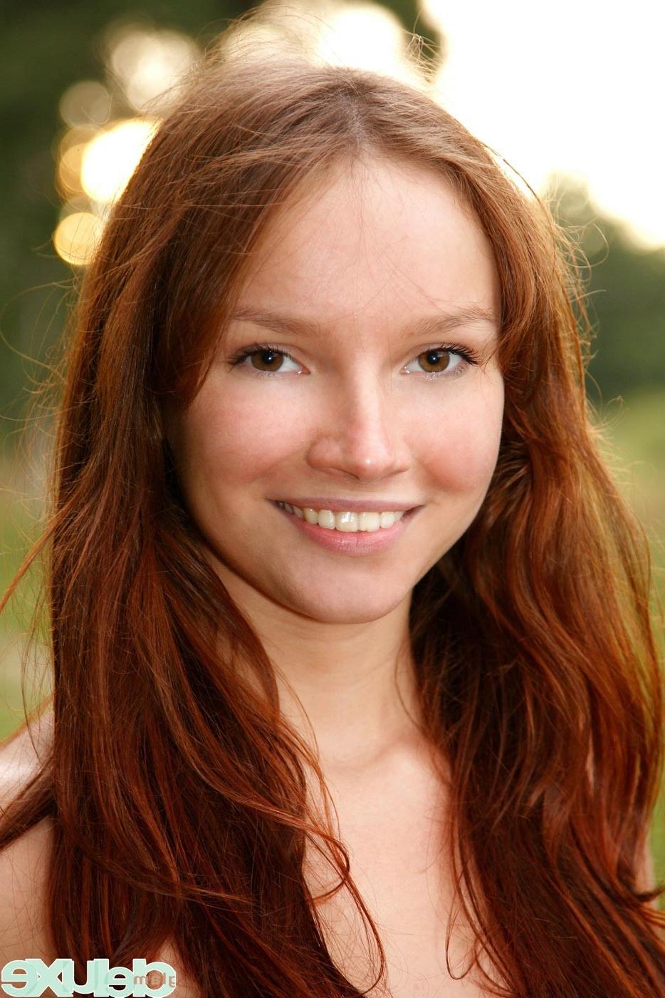 16P Beautiful teen model outside