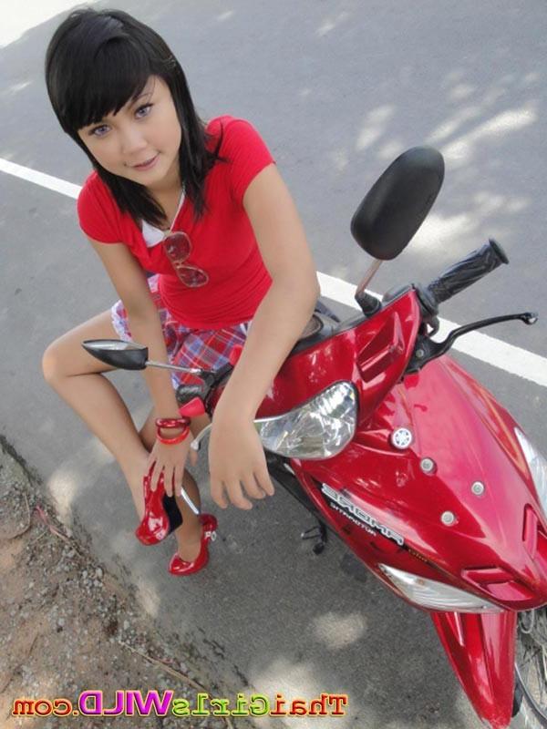 16P Febe is a sexy dirty devil schoolgirl showing her pussy in public