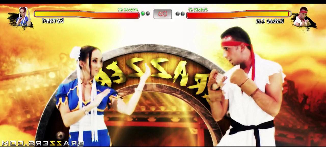 16P Japanese babe Katsuni dressed up as a sex fighter