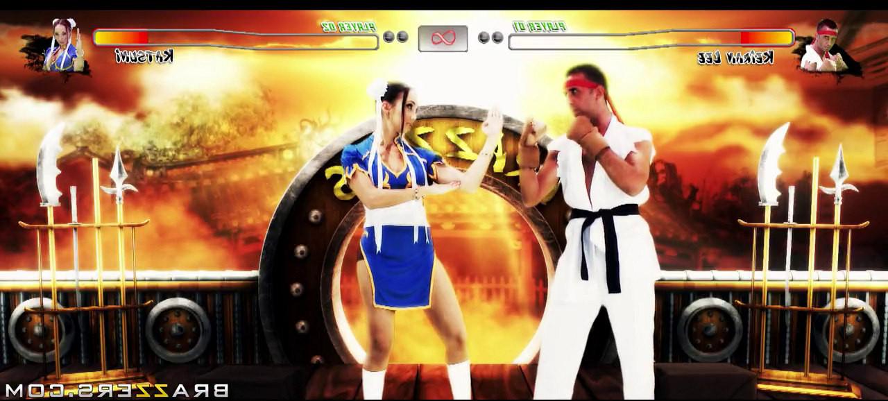 16P Japanese babe Katsuni dressed up as a sex fighter