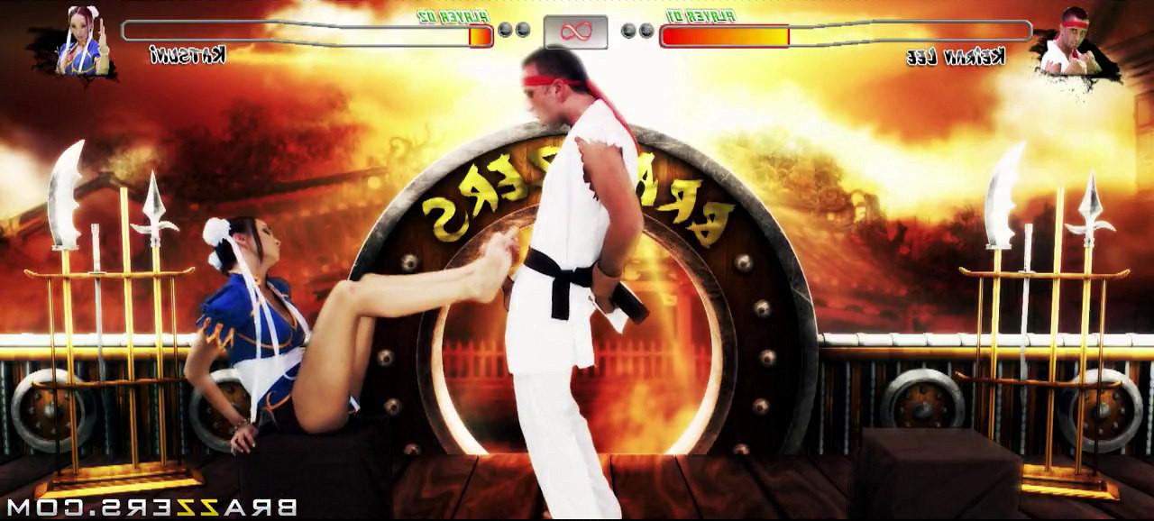 16P Japanese babe Katsuni dressed up as a sex fighter