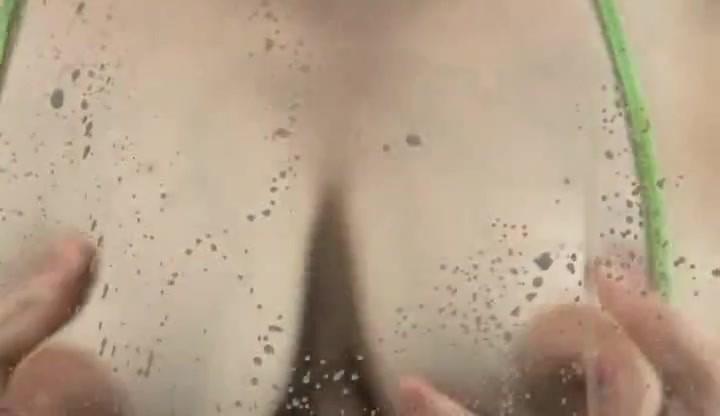 15P Asian girl with lactating boobs spraying milk