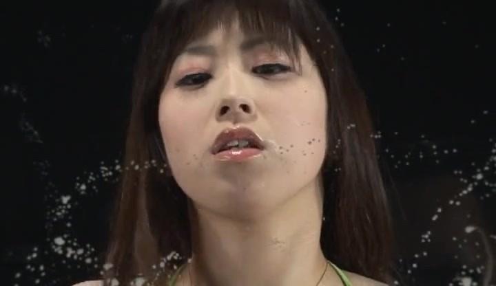 16P Asian girl with lactating boobs spraying milk