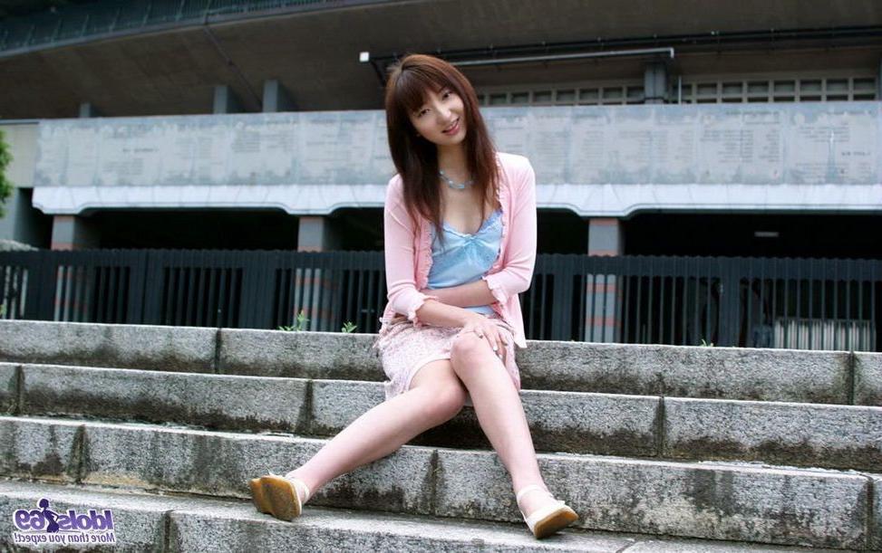 16P Japanese cutie Airu poses nude shows ass and pussy
