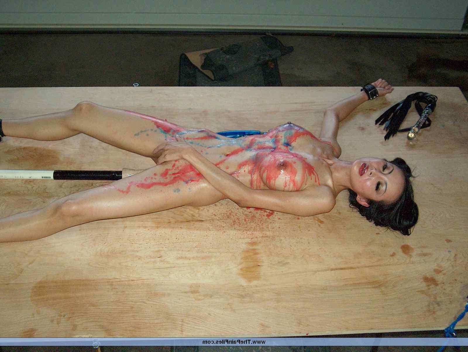 16P Asian pornstar Ange Venus strict bondage and hot wax punishment of dark beauty i