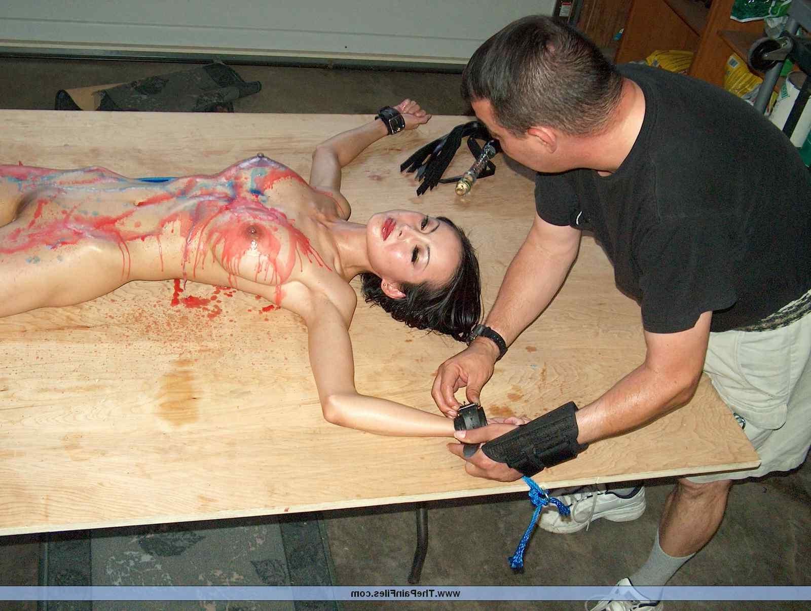 16P Asian pornstar Ange Venus strict bondage and hot wax punishment of dark beauty i