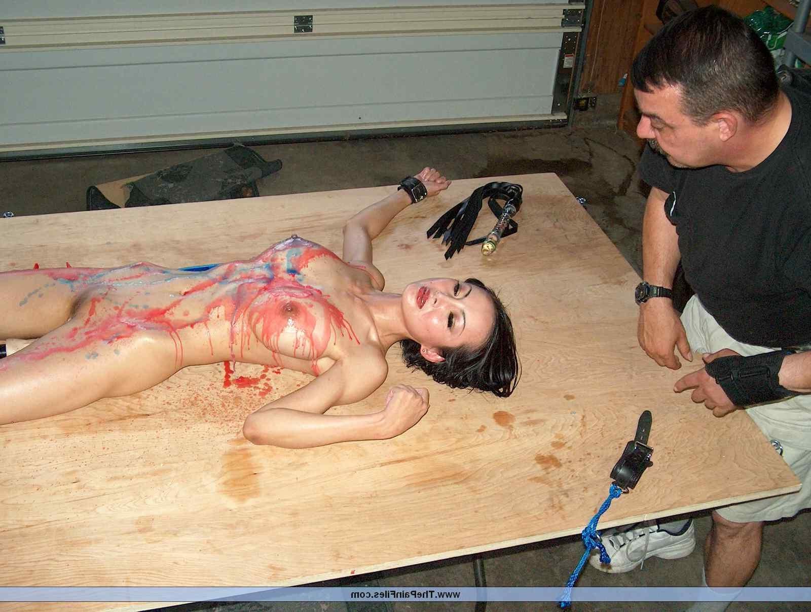 16P Asian pornstar Ange Venus strict bondage and hot wax punishment of dark beauty i